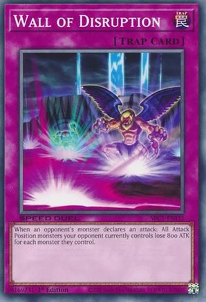 Wall of Disruption (SBC1-ENI33) - Speed Duel: Streets of Battle City 1st Edition - Premium Yugioh Single from Konami - Just $0.23! Shop now at Game Crave Tournament Store