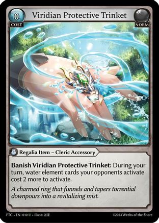 Viridian Protective Trinket (FRACTURED CROWN) - Premium Grand Archive Single from Fractured Crown - Just $0.25! Shop now at Game Crave Tournament Store