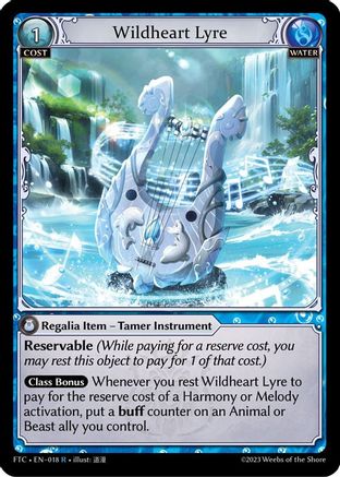 Wildheart Lyre (FRACTURED CROWN) - Premium Grand Archive Single from Fractured Crown - Just $0.25! Shop now at Game Crave Tournament Store