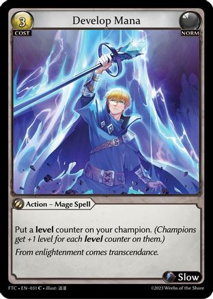 Develop Mana (FRACTURED CROWN) - Premium Grand Archive Single from Fractured Crown - Just $0.25! Shop now at Game Crave Tournament Store