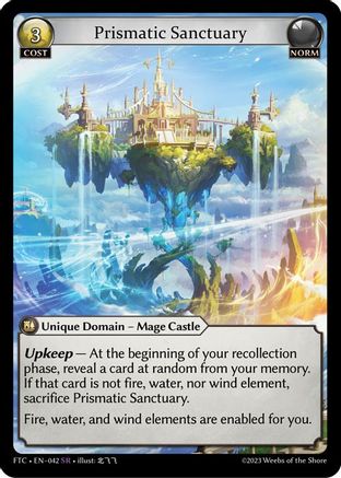 Prismatic Sanctuary (FRACTURED CROWN) - Premium Grand Archive Single from Fractured Crown - Just $0.25! Shop now at Game Crave Tournament Store