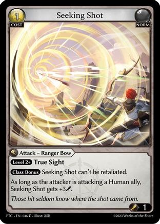 Seeking Shot (FRACTURED CROWN) - Premium Grand Archive Single from Fractured Crown - Just $0.25! Shop now at Game Crave Tournament Store