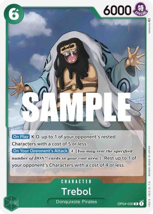 Trebol (OP04-030) - Kingdoms of Intrigue Foil - Premium One Piece Single from Bandai - Just $0.25! Shop now at Game Crave Tournament Store