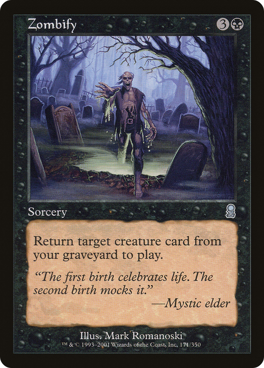 Zombify (ODY-171) - Odyssey - Premium MTG Single from Wizards of the Coast - Just $0.09! Shop now at Game Crave Tournament Store