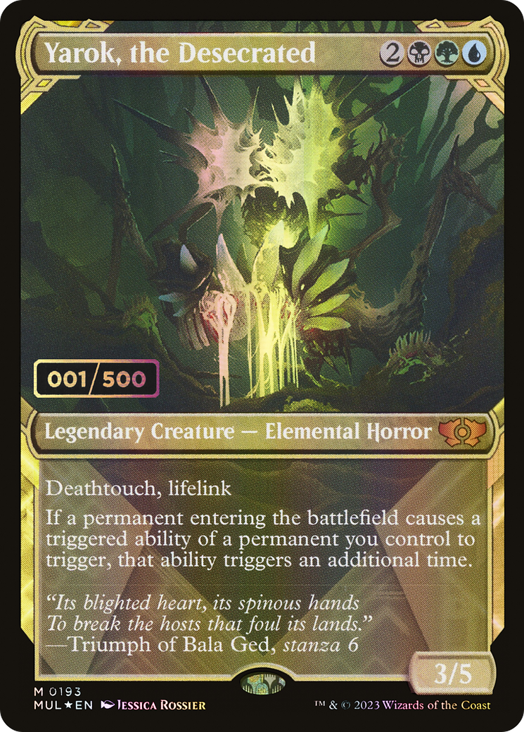 Yarok, the Desecrated (MUL-193Z) - Multiverse Legends: (Showcase) Foil - Premium MTG Single from Wizards of the Coast - Just $83.37! Shop now at Game Crave Tournament Store
