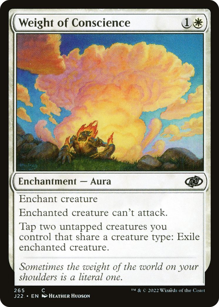 Weight of Conscience (J22-265) - Jumpstart 2022 - Premium MTG Single from Wizards of the Coast - Just $0.08! Shop now at Game Crave Tournament Store