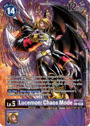 Lucemon: Chaos Mode (Premium Binder Set) (BT7-111) - Next Adventure - Premium Digimon Single from Bandai - Just $6.73! Shop now at Game Crave Tournament Store