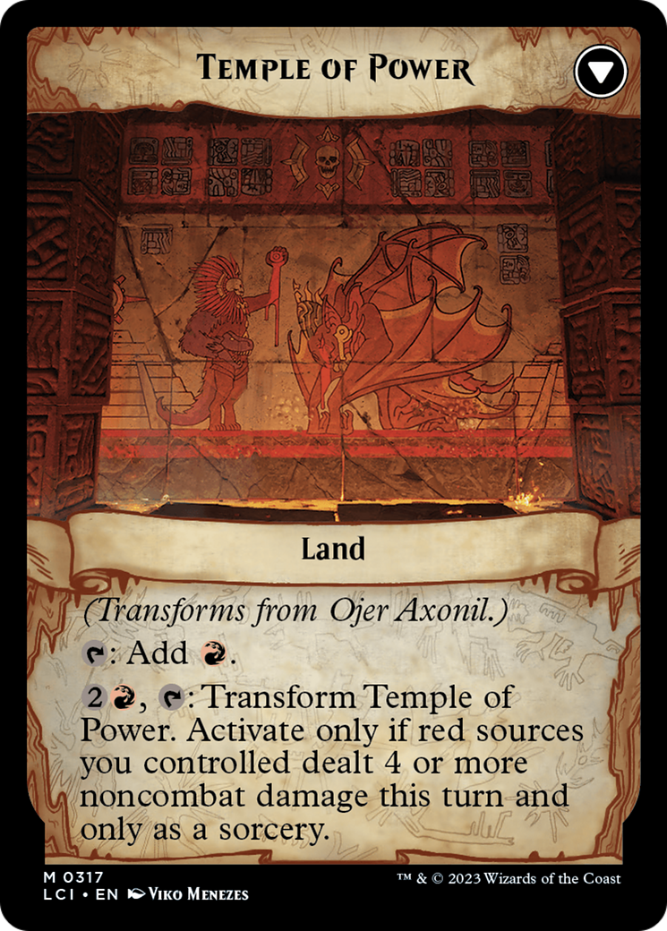 Ojer Axonil, Deepest Might // Temple of Power (LCI-317) - The Lost Caverns of Ixalan: (Showcase) - Premium MTG Single from Wizards of the Coast - Just $6.08! Shop now at Game Crave Tournament Store