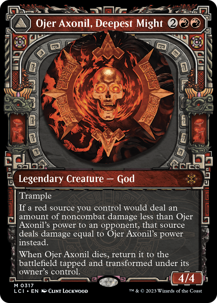 Ojer Axonil, Deepest Might // Temple of Power (LCI-317) - The Lost Caverns of Ixalan: (Showcase) Foil - Premium MTG Single from Wizards of the Coast - Just $8.70! Shop now at Game Crave Tournament Store
