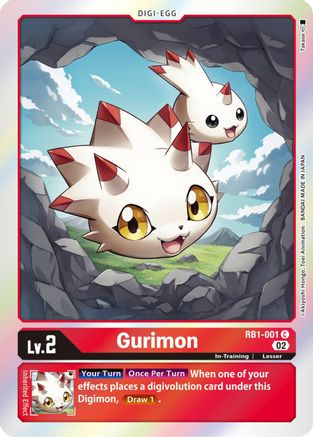 Gurimon (RB1-001) - Resurgence Booster Foil - Premium Digimon Single from Bandai - Just $0.25! Shop now at Game Crave Tournament Store