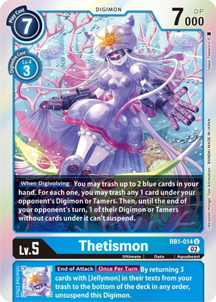 Thetismon (RB1-014) - Resurgence Booster Foil - Premium Digimon Single from Bandai - Just $0.08! Shop now at Game Crave Tournament Store