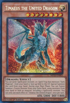 Timaeus the United Dragon (MP23-EN003) - 25th Anniversary Tin: Dueling Heroes Mega Pack 1st Edition - Premium Yugioh Single from Konami - Just $1.54! Shop now at Game Crave Tournament Store
