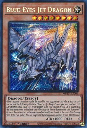 Blue-Eyes Jet Dragon (MP23-EN004) - 25th Anniversary Tin: Dueling Heroes Mega Pack 1st Edition - Premium Yugioh Single from Konami - Just $0.90! Shop now at Game Crave Tournament Store
