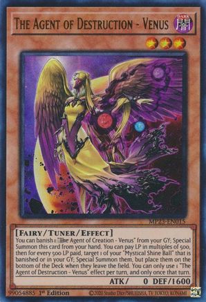 The Agent of Destruction - Venus (MP23-EN015) - 25th Anniversary Tin: Dueling Heroes Mega Pack 1st Edition - Premium Yugioh Single from Konami - Just $0.25! Shop now at Game Crave Tournament Store