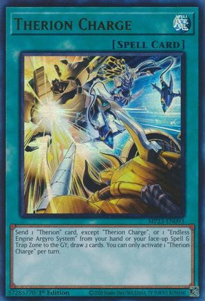 Therion Charge (MP23-EN093) - 25th Anniversary Tin: Dueling Heroes Mega Pack 1st Edition - Premium Yugioh Single from Konami - Just $0.25! Shop now at Game Crave Tournament Store
