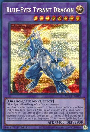 Blue-Eyes Tyrant Dragon (MP23-EN019) - 25th Anniversary Tin: Dueling Heroes Mega Pack 1st Edition - Premium Yugioh Single from Konami - Just $1.70! Shop now at Game Crave Tournament Store