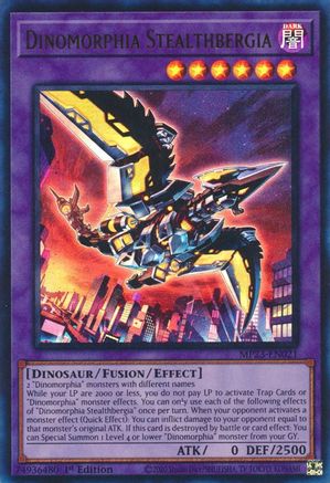 Dinomorphia Stealthbergia (MP23-EN021) - 25th Anniversary Tin: Dueling Heroes Mega Pack 1st Edition - Premium Yugioh Single from Konami - Just $0.25! Shop now at Game Crave Tournament Store
