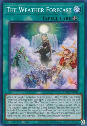 The Weather Forecast (MP23-EN099) - 25th Anniversary Tin: Dueling Heroes Mega Pack 1st Edition - Premium Yugioh Single from Konami - Just $0.25! Shop now at Game Crave Tournament Store