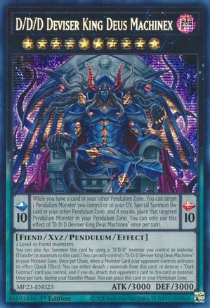 D/D/D Deviser King Deus Machinex (MP23-EN023) - 25th Anniversary Tin: Dueling Heroes Mega Pack 1st Edition - Premium Yugioh Single from Konami - Just $2.06! Shop now at Game Crave Tournament Store