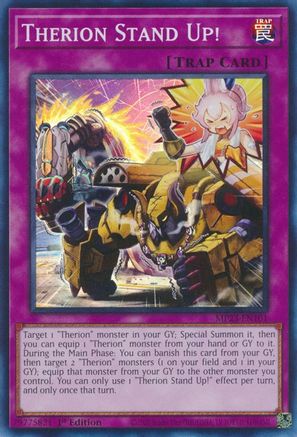 Therion Stand Up! (MP23-EN101) - 25th Anniversary Tin: Dueling Heroes Mega Pack 1st Edition - Premium Yugioh Single from Konami - Just $0.25! Shop now at Game Crave Tournament Store