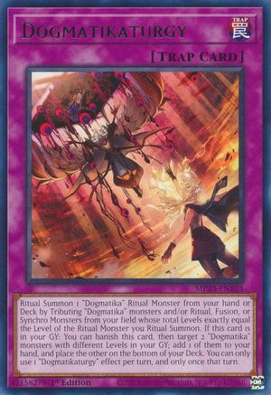 Dogmatikaturgy (MP23-EN103) - 25th Anniversary Tin: Dueling Heroes Mega Pack 1st Edition - Premium Yugioh Single from Konami - Just $0.25! Shop now at Game Crave Tournament Store