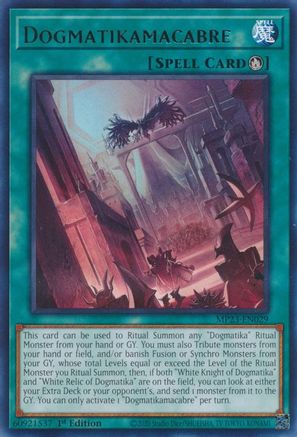 Dogmatikamacabre (MP23-EN029) - 25th Anniversary Tin: Dueling Heroes Mega Pack 1st Edition - Premium Yugioh Single from Konami - Just $0.25! Shop now at Game Crave Tournament Store