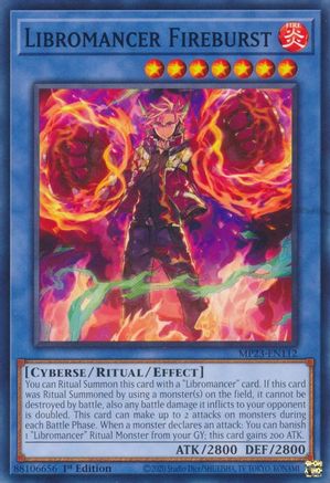 Libromancer Fireburst (MP23-EN112) - 25th Anniversary Tin: Dueling Heroes Mega Pack 1st Edition - Premium Yugioh Single from Konami - Just $0.25! Shop now at Game Crave Tournament Store