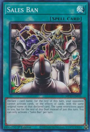 Sales Ban (MP23-EN035) - 25th Anniversary Tin: Dueling Heroes Mega Pack 1st Edition - Premium Yugioh Single from Konami - Just $3.15! Shop now at Game Crave Tournament Store