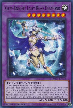 Gem-Knight Lady Rose Diamond (MP23-EN134) - 25th Anniversary Tin: Dueling Heroes Mega Pack 1st Edition - Premium Yugioh Single from Konami - Just $0.25! Shop now at Game Crave Tournament Store