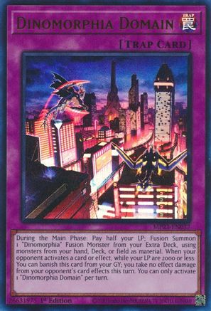 Dinomorphia Domain (MP23-EN037) - 25th Anniversary Tin: Dueling Heroes Mega Pack 1st Edition - Premium Yugioh Single from Konami - Just $0.08! Shop now at Game Crave Tournament Store