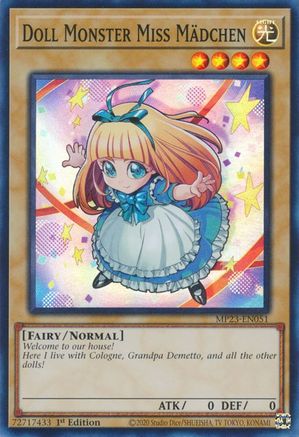 Doll Monster Miss Madchen (MP23-EN051) - 25th Anniversary Tin: Dueling Heroes Mega Pack 1st Edition - Premium Yugioh Single from Konami - Just $0.25! Shop now at Game Crave Tournament Store