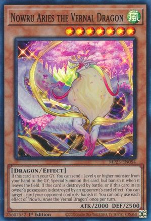 Nowru Aries the Vernal Dragon (MP23-EN054) - 25th Anniversary Tin: Dueling Heroes Mega Pack 1st Edition - Premium Yugioh Single from Konami - Just $0.25! Shop now at Game Crave Tournament Store