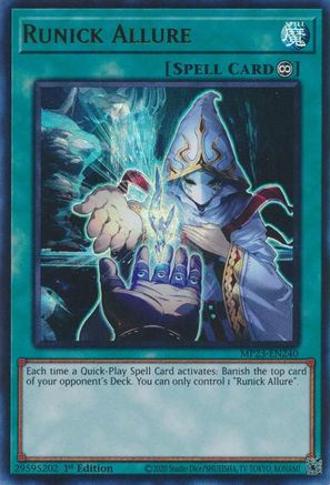 Runick Allure (MP23-EN240) - 25th Anniversary Tin: Dueling Heroes Mega Pack 1st Edition - Premium Yugioh Single from Konami - Just $0.08! Shop now at Game Crave Tournament Store