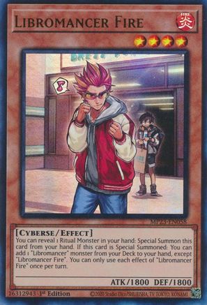 Libromancer Fire (MP23-EN058) - 25th Anniversary Tin: Dueling Heroes Mega Pack 1st Edition - Premium Yugioh Single from Konami - Just $0.25! Shop now at Game Crave Tournament Store