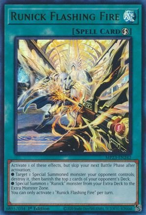 Runick Flashing Fire (MP23-EN242) - 25th Anniversary Tin: Dueling Heroes Mega Pack 1st Edition - Premium Yugioh Single from Konami - Just $0.35! Shop now at Game Crave Tournament Store