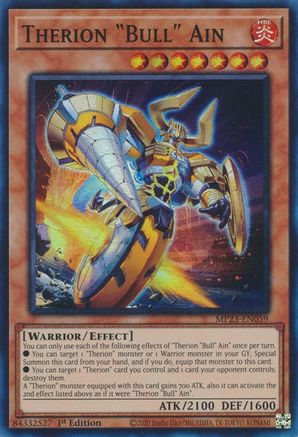 Therion "Bull" Ain (MP23-EN059) - 25th Anniversary Tin: Dueling Heroes Mega Pack 1st Edition - Premium Yugioh Single from Konami - Just $0.25! Shop now at Game Crave Tournament Store