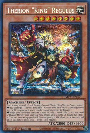 Therion "King" Regulus (MP23-EN063) - 25th Anniversary Tin: Dueling Heroes Mega Pack 1st Edition - Premium Yugioh Single from Konami - Just $1.03! Shop now at Game Crave Tournament Store
