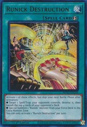 Runick Destruction (MP23-EN243) - 25th Anniversary Tin: Dueling Heroes Mega Pack 1st Edition - Premium Yugioh Single from Konami - Just $0.50! Shop now at Game Crave Tournament Store