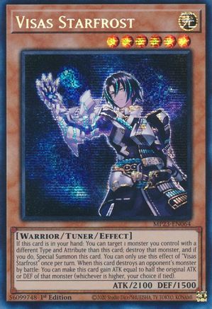 Visas Starfrost (MP23-EN064) - 25th Anniversary Tin: Dueling Heroes Mega Pack 1st Edition - Premium Yugioh Single from Konami - Just $0.25! Shop now at Game Crave Tournament Store