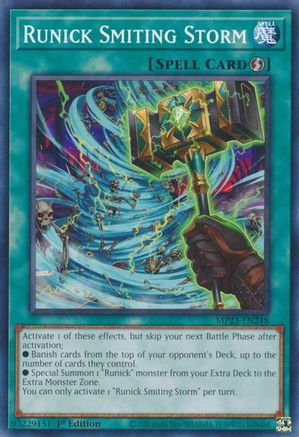 Runick Smiting Storm (MP23-EN248) - 25th Anniversary Tin: Dueling Heroes Mega Pack 1st Edition - Premium Yugioh Single from Konami - Just $0.25! Shop now at Game Crave Tournament Store