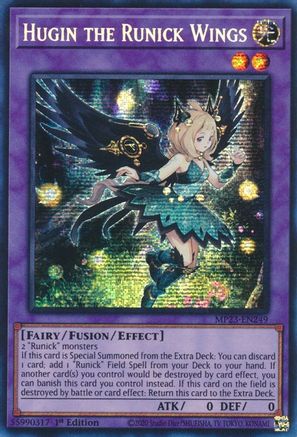 Hugin the Runick Wings (MP23-EN249) - 25th Anniversary Tin: Dueling Heroes Mega Pack 1st Edition - Premium Yugioh Single from Konami - Just $0.91! Shop now at Game Crave Tournament Store