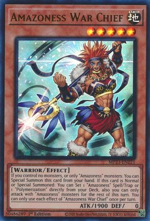 Amazoness War Chief (MP23-EN221) - 25th Anniversary Tin: Dueling Heroes Mega Pack 1st Edition - Premium Yugioh Single from Konami - Just $0.25! Shop now at Game Crave Tournament Store