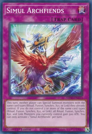 Simul Archfiends (MP23-EN213) - 25th Anniversary Tin: Dueling Heroes Mega Pack 1st Edition - Premium Yugioh Single from Konami - Just $0.25! Shop now at Game Crave Tournament Store
