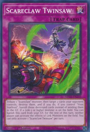 Scareclaw Twinsaw (MP23-EN210) - 25th Anniversary Tin: Dueling Heroes Mega Pack 1st Edition - Premium Yugioh Single from Konami - Just $0.25! Shop now at Game Crave Tournament Store