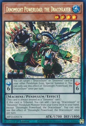 Dinomight Powerload, the Dracoslayer (MP23-EN174) - 25th Anniversary Tin: Dueling Heroes Mega Pack 1st Edition - Premium Yugioh Single from Konami - Just $0.25! Shop now at Game Crave Tournament Store