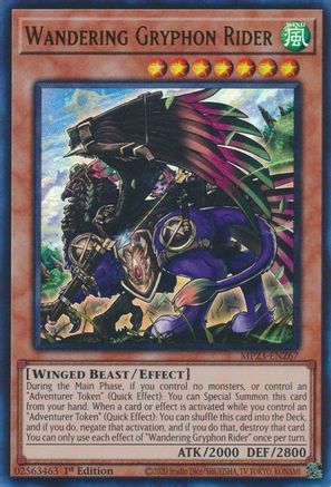 Wandering Gryphon Rider (MP23-EN267) - 25th Anniversary Tin: Dueling Heroes Mega Pack 1st Edition - Premium Yugioh Single from Konami - Just $0.25! Shop now at Game Crave Tournament Store