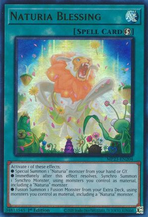 Naturia Blessing (MP23-EN204) - 25th Anniversary Tin: Dueling Heroes Mega Pack 1st Edition - Premium Yugioh Single from Konami - Just $0.08! Shop now at Game Crave Tournament Store