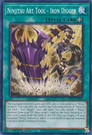 Ninjitsu Art Tool - Iron Digger (MP23-EN202) - 25th Anniversary Tin: Dueling Heroes Mega Pack 1st Edition - Premium Yugioh Single from Konami - Just $0.25! Shop now at Game Crave Tournament Store