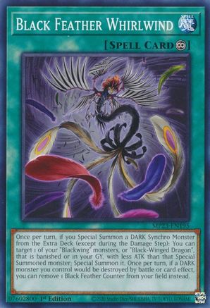 Black Feather Whirlwind (MP23-EN195) - 25th Anniversary Tin: Dueling Heroes Mega Pack 1st Edition - Premium Yugioh Single from Konami - Just $0.25! Shop now at Game Crave Tournament Store