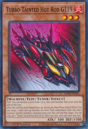 Turbo-Tainted Hot Rod GT19 (MP23-EN181) - 25th Anniversary Tin: Dueling Heroes Mega Pack 1st Edition - Premium Yugioh Single from Konami - Just $0.25! Shop now at Game Crave Tournament Store